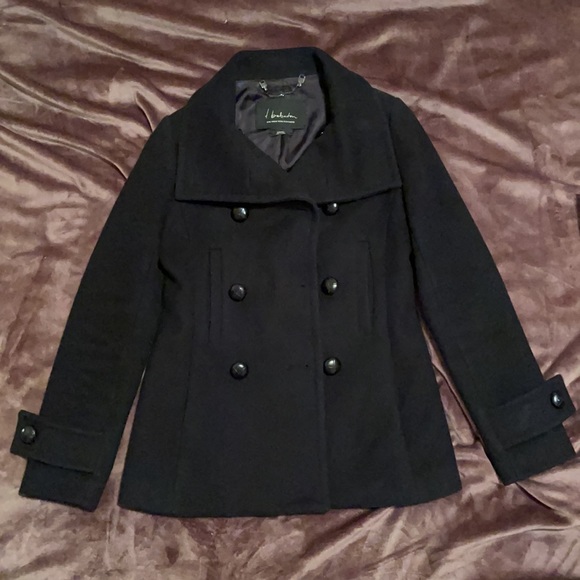 Aritzia Talula Babaton black wool peacoat size XS - Picture 1 of 3